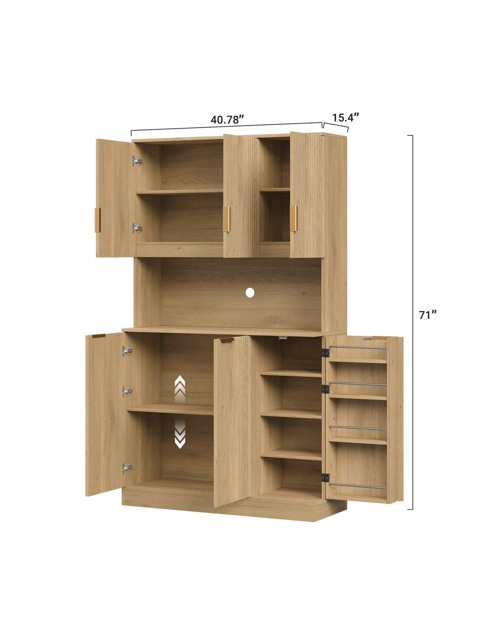 Yanosaku SC003 71'' Tall Kitchen Pantry, Storage Cabinet-1